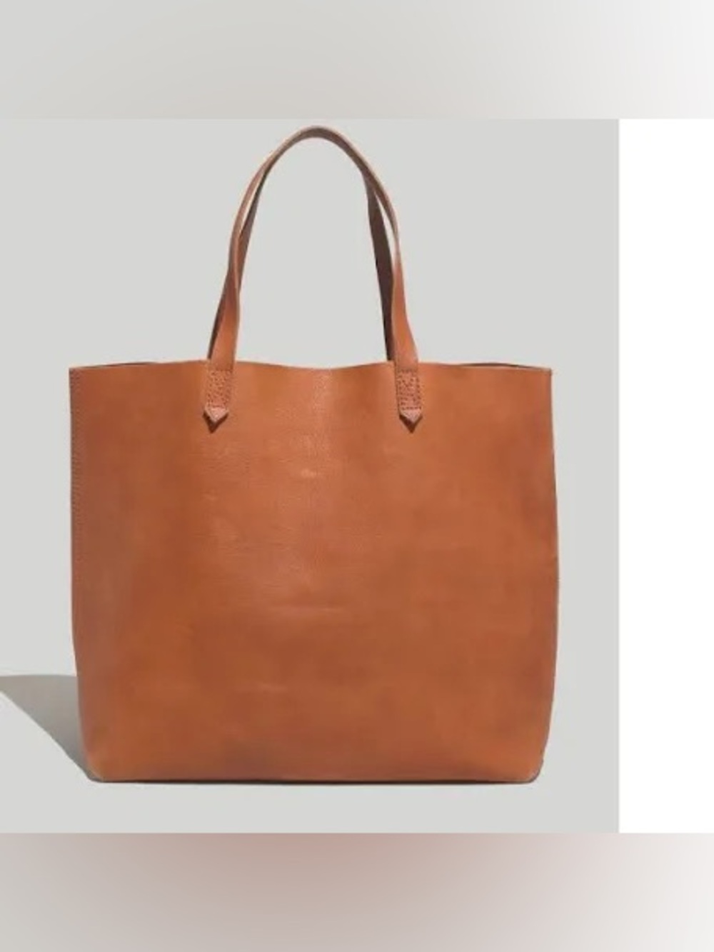 Madewell Transport Tote Brown English Saddle Leather Bag Purse